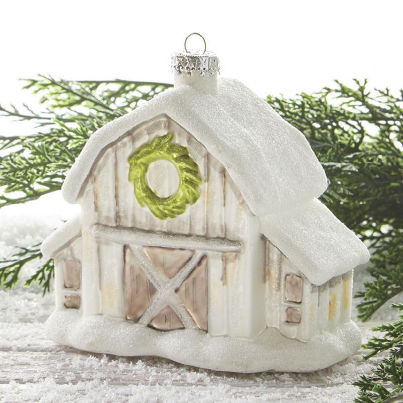 Winter Barn Ornament
